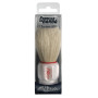 Brush beard, white plastic handle, natural bristles IPPA - 1