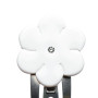 Small size flower shape hair snap in White Kosmart - 3