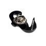 Medium size seahorse shape brooch in Black Kosmart - 3