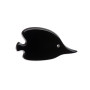 Small size fish shape brooch in Black Kosmart - 1