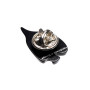 Small size fish shape brooch in Black Kosmart - 3