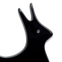 Medium size rabbit shape hair elastic with decoration in Black Kosmart - 3