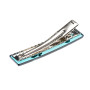 Medium size rectangular shape Alligator hair clip in Transparent green Kosmart - 3