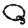 Medium size seahorse shape hair elastic with decoration in Black Kosmart - 2