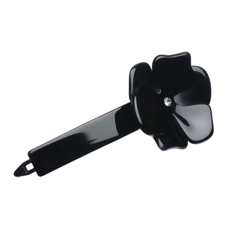 Medium size flower shape hair clip in Black Kosmart - 1