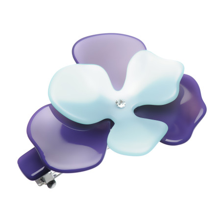 Medium size flower shape hair barrette in Multicolor Kosmart - 1