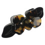 Large size flower shape hair barrette in Mixed colour texture Kosmart - 3