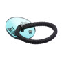 Medium size round shape Hair elastic with decoration in Transparent green Kosmart - 3