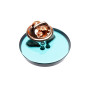 Small size round shape brooch in Transparent green Kosmart - 3