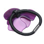 Medium size flower shape hair elastic with decoration in Violet Kosmart - 2