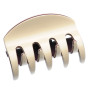 Large size regular shape Hair jaw clip in Ivory and violet Kosmart - 1