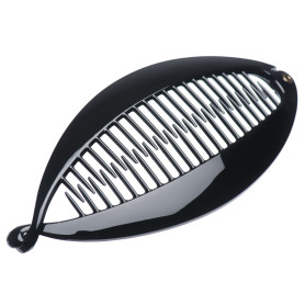 Medium size fish shape hair banana clip in Black Kosmart - 1