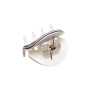 Very small size regular shape Hair claw clip in Violet and ivory Kosmart - 2