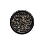 Medium size round shape Metal free earring in Black Kosmart - 2