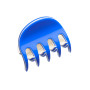 Very small size regular shape Hair claw clip in Fluo electric blue and ivory Kosmart - 1