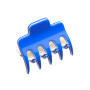 Very small size regular shape Hair claw clip in Fluo electric blue and ivory Kosmart - 1