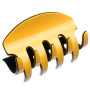 Large size regular shape Hair jaw clip in Maize yellow and black Kosmart - 1