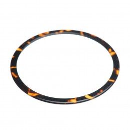 Medium size round shape Bracelet in Dark brown demi Kosmart - 1