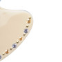 Medium size regular shape Hair jaw clip in Ivory and violet Kosmart - 3