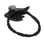 Medium size animal shape hair elastic with decoration in pink and dark violet Kosmart - 2