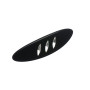 Small size oval shape Hair clip in Black Kosmart - 2