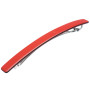 Medium size long and skinny shape Hair barrette in Marlboro red and black Kosmart - 1