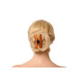 Medium size regular shape Hair claw clip in Orange Kosmart - 4