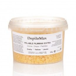 Supreme Yellow stripless depilation wax. Granules, 350 g PVC JAR DIM - 1