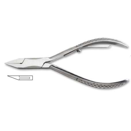 Pedicure ingrown nail nipper, stainless steel, size 11cm Kiepe - 1