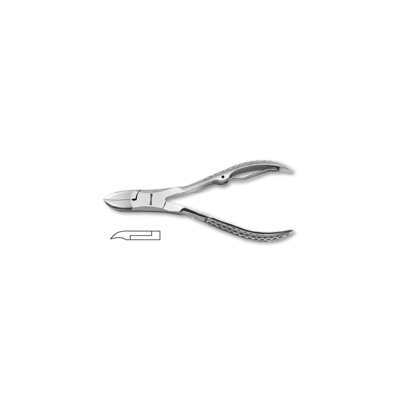 Pedicure nail nipper, stainless steel, size 12cm Kiepe - 1
