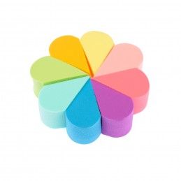 Professional 8 colors Petal Sponge set with tray Beautyforsale - 1