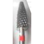 Carbide Nail Drill Bit in silver plating, 1 pcs , Mod. DB-09-6