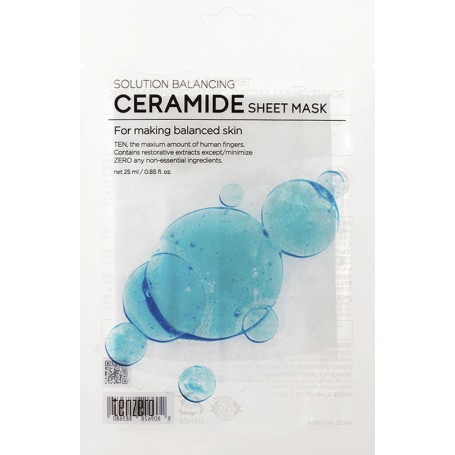 TENZERO SOLUTION BALANCING CERAMIDE SHEET MASK, 25 gr.