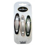 3pk 8cm No Slip No Damage Oval Clips DENMAN - 1